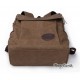 Coffee Canvas Backpack For Men, Black Canvas Knapsacks Backpacks