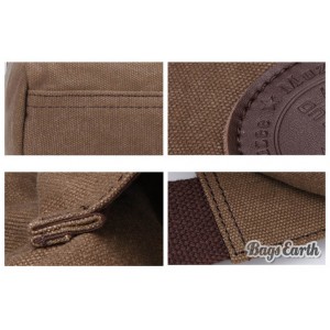 Coffee Canvas Backpack For Men, Black Canvas Knapsacks Backpacks