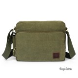 Army Green Canvas Messenger Bag