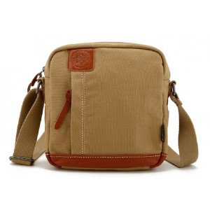 Canvas book school bag, crossbody messenger bag