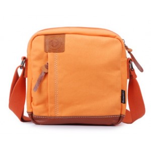 orange crossbody messenger bag