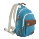 blue canvas rucksack small