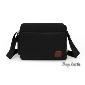 Black Classics Ipad Canvas Satchel