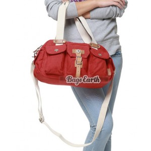 red tote handbag