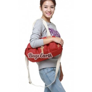red casual messenger bag