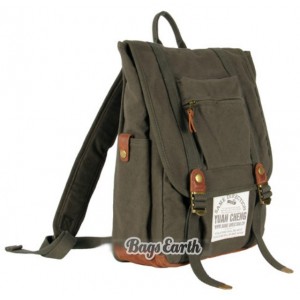 army green Backpack for school
