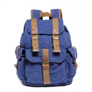 blue backpack for travel