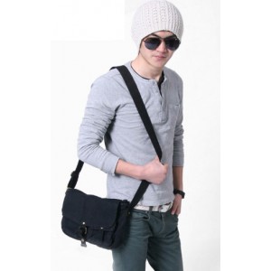 black Teenage messenger bag