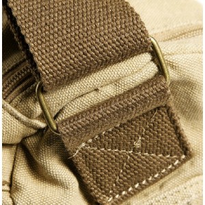 khaki travel document bag