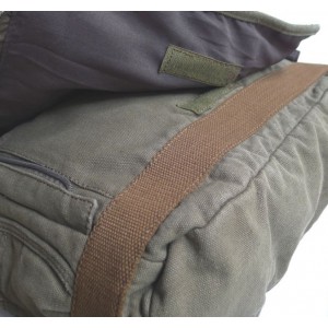 army green travel document bag