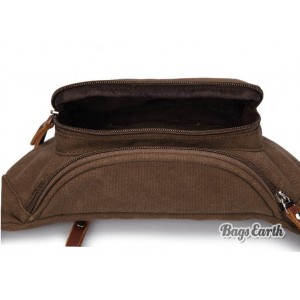 Coffee Funky Canvas Fanny Packs, Stylish Men's Canvas Waist Bag