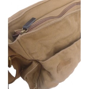 khaki canvas sales bag