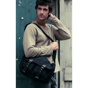 black travel cross body bag