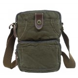 Vertical messenger bag for men