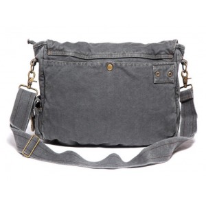 grey travel shoulder bag