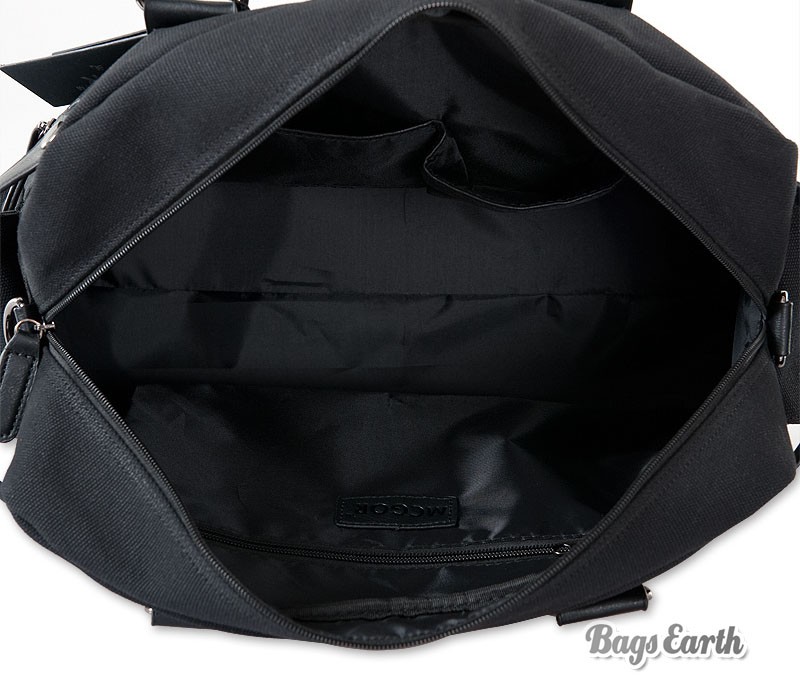 Black Canvas Messenger Bag, Large Canvas Tote Bags - BagsEarth