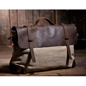 beige school chic satchel