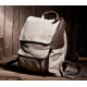 beige Cotton canvas backpack