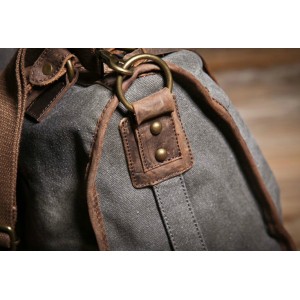 grey school messenger bag