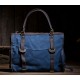 blue school messenger bag