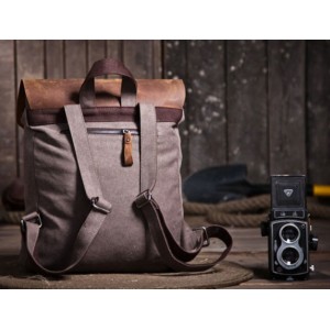 coffee Vintage canvas knapsacks