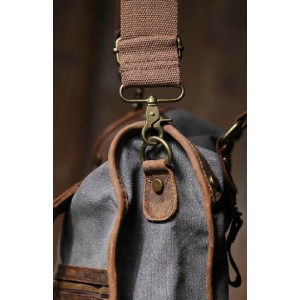 grey messenger handbag
