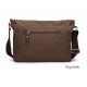 Mens Khaki Canvas Messenger Bag