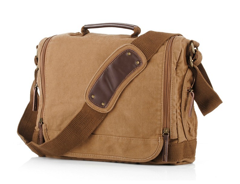 mens canvas messenger bag laptop