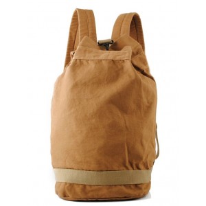 yellow Vintage canvas backpack for men