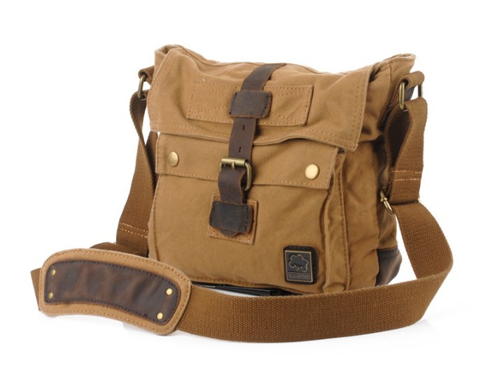 Small messenger bags for men, small canvas messenger bag - BagsEarth