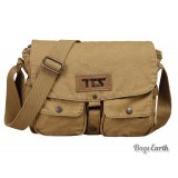 Khaki Canvas Shoulder Bags