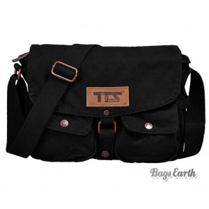 Black Canvas Shoulder Bags