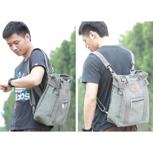 vintage messenger backpack