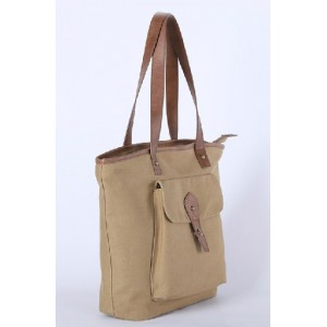 khaki Personalized canvas totes bags