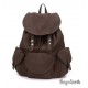 Coffee Canvas Backpack For Women