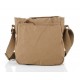 khaki canvas messenger bag