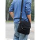 small black canvas messenger bag