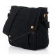 black canvas messenger bag