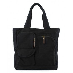Canvas tote bag with zipper, canvas handbags purses