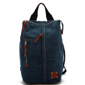 Canvas purse backpack, school chic backpack