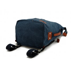 navy Canvas purse backpack