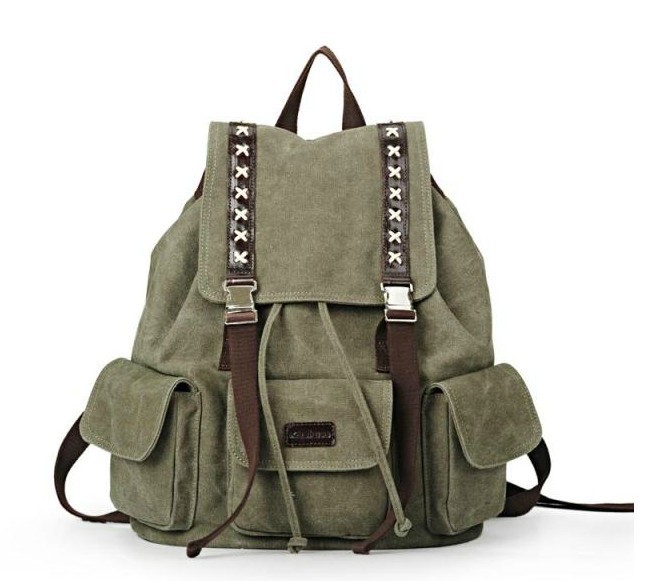 Vintage canvas backpacks for men, unique backpack - BagsEarth