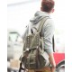 cool Vintage canvas backpacks for men