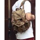 khaki recycled travel pack