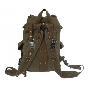 army green recycled travel pack