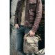 army green Canvas messenger bag women