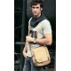 mens eco friendly canvas messenger