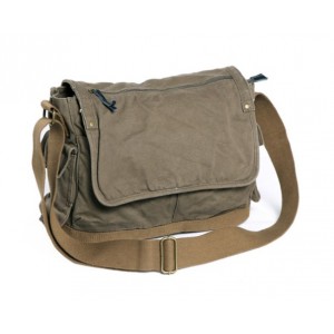 Flapover day bag, heavy duty canvas bag