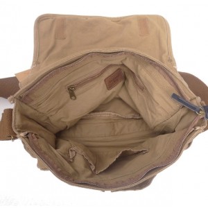 khaki heavy duty canvas bag