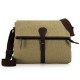 Khaki Canvas Ipad Shoulder Bag